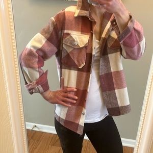Pink plaid Miss Sparkling Jacket XS